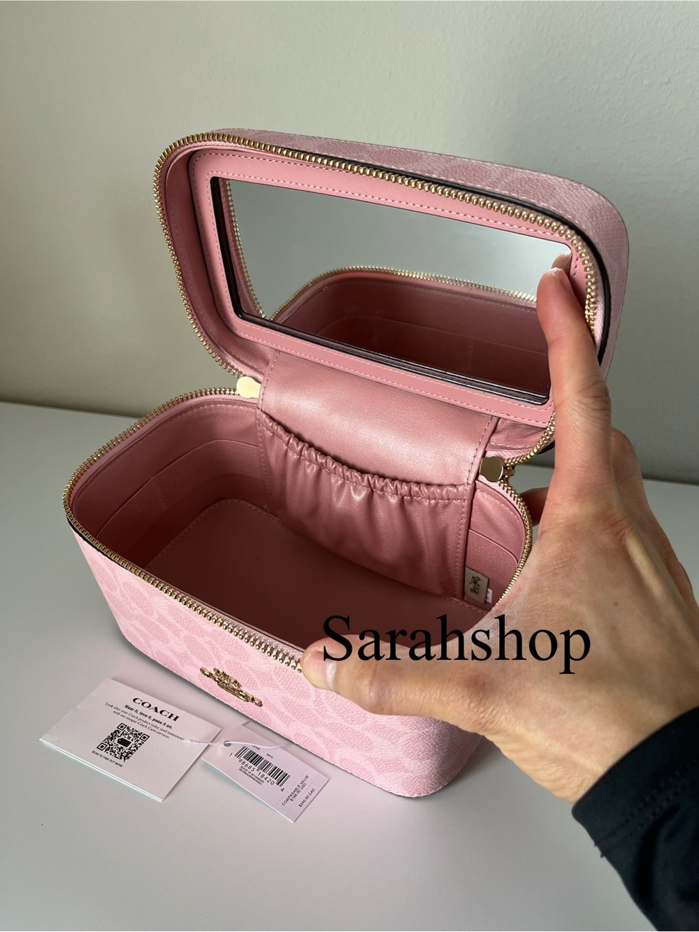 ✅Coach Cosmetic Case In Signature Canvas - Picture 7 of 10